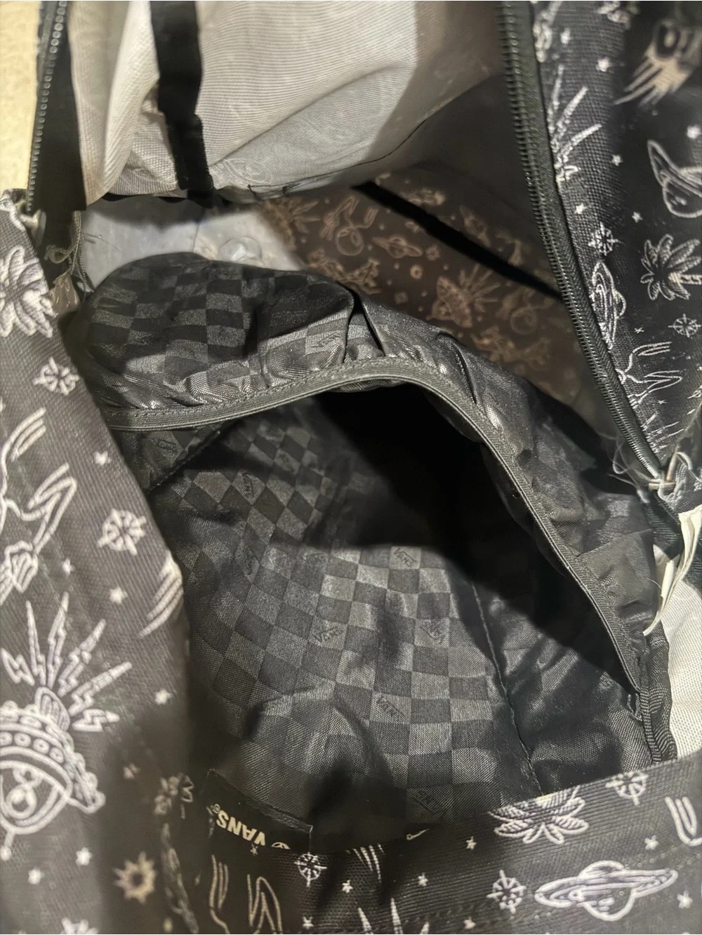 Vans Black & White Space Print Daypack